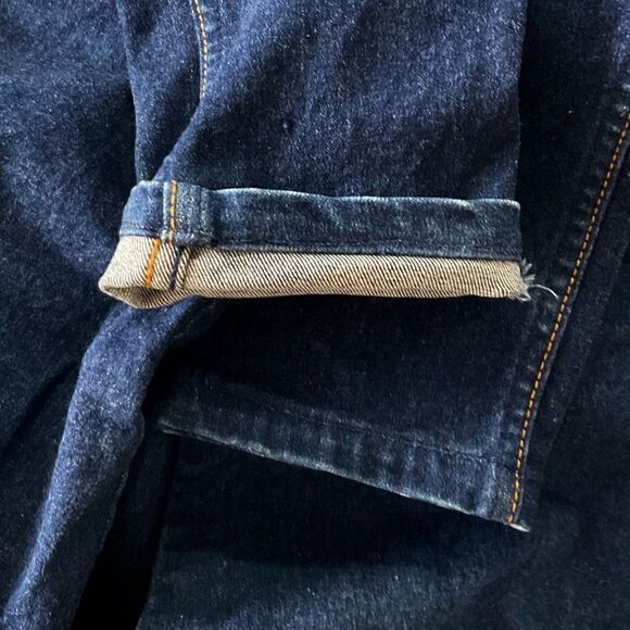 Peter Golding Vintage Blue Dark Wash High Rise Slim Fit Jeans 7-8 - Picture 4 of 7